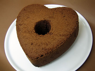 バレンタイン2008：チョコレート＆オレンジシフォンケーキの写真