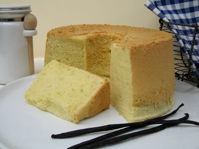 バニラシフォンケーキの写真